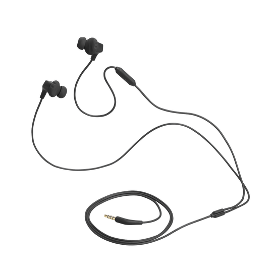 JBL Endurance Run 2 Wired - Black - Waterproof Wired Sports In-Ear Headphones - Detailshot 3